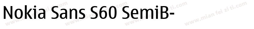 Nokia Sans S60 SemiB字体转换